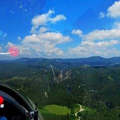 Flugwegposition um 10:09:23: Aufgenommen in der Nähe von Gemeinde Mitterbach am Erlaufsee, Österreich in 1103 Meter